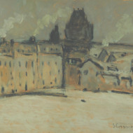 CARMICHAEL-Rue-St-Denis-hiver-gris