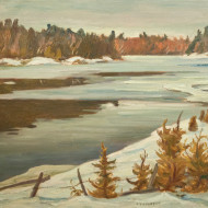 JACKSON  Madawaska River April 1945 Oil 25 x 32 jpg