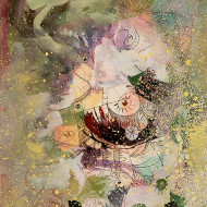 BELLEFLEUR  Sans titre 1976 Mixed media 12 x 8 5