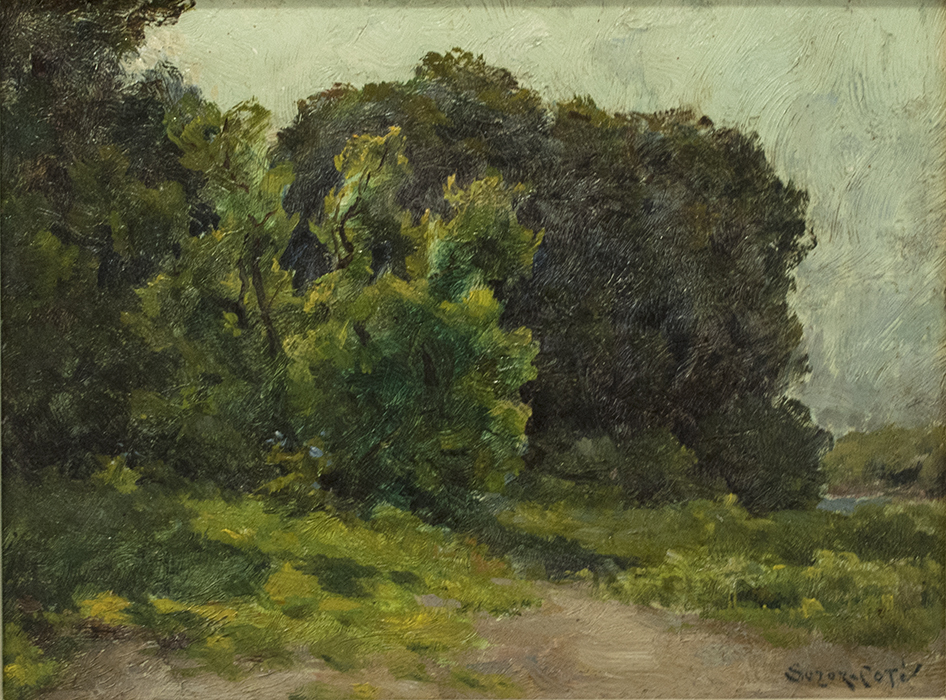 M.A. SUZOR COTE Summer landscape Oil 7.75"x 10"