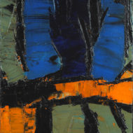 LETENDRE Untitled 1958 Oil 12 x 11