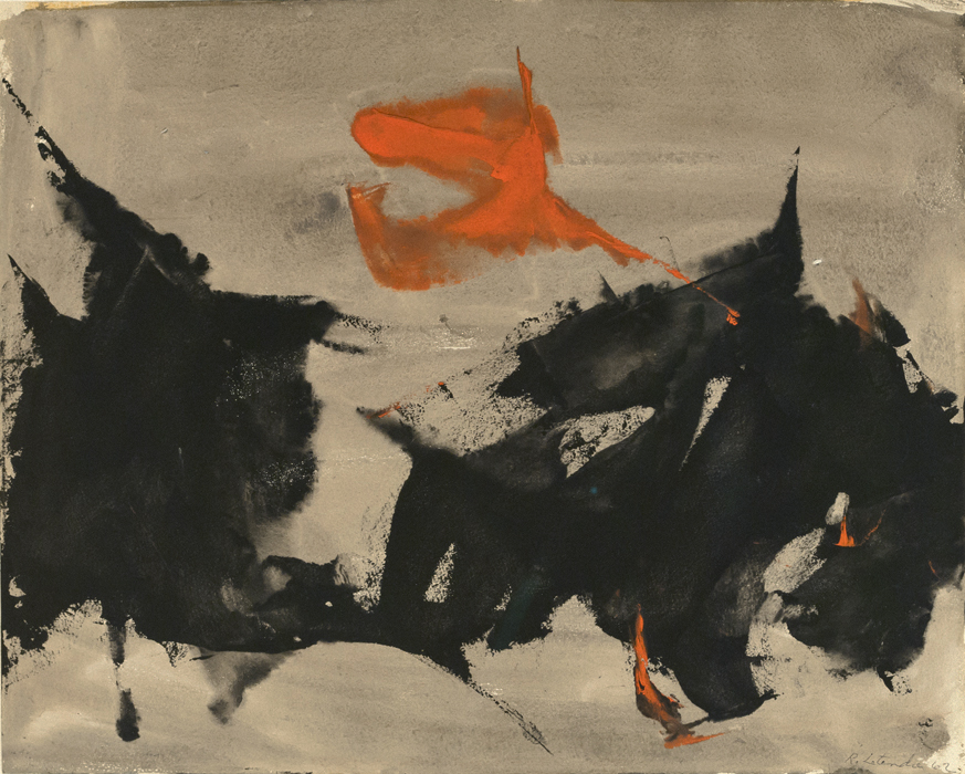 Rita LETENDRE Untitled, 1962 Gouache 12.75" x 16"