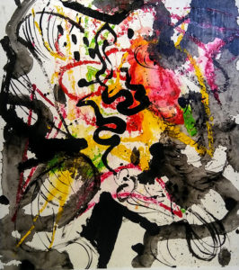 Michel BEAUCAGE Fiori I, 2017 Mixed media 39.75" x 34.75"