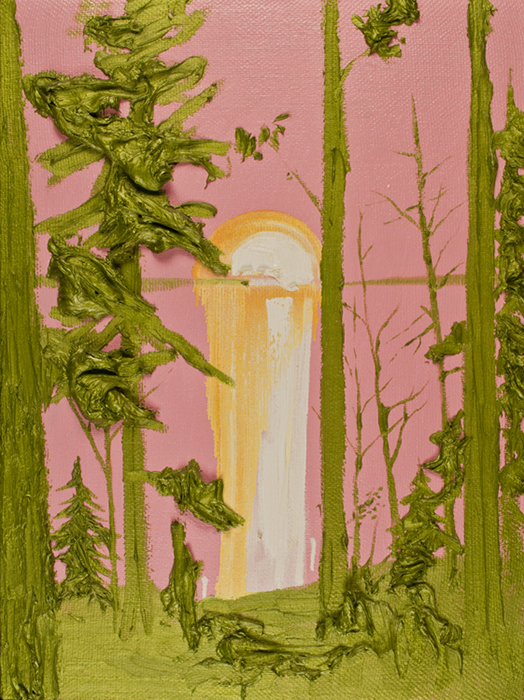 Kim DORLAND Untitled, Pink sunset Oil 24" x 18"