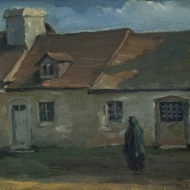 caron-old-french-houses-in-caughnawaga-oil-5-25-x-6-75