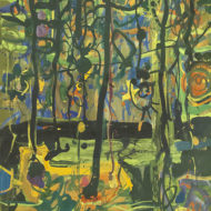 ALLEYN Untitled c 1964 Gouache 24 5 x 16 5