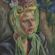 HEWARD Woman in bonnet Oil 25 25 x 22 25
