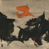 LETENDRE Untitled 1962 Gouache 12 75 x 16