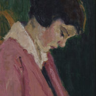HEWARD Portrait of the artist’s sister c 1925 Oil 13 x 9 75