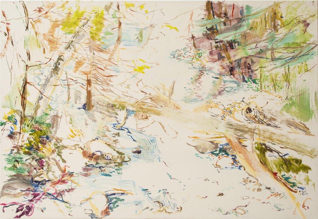 Susan SCOTT Notations 5, 2014 Oil 28" x 40"