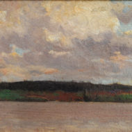 BEATTY Evening cloud Northland c 1910 Oil 6 5 x 10