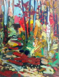 Byron HODGINS Sound check Oil 14" x 11"
