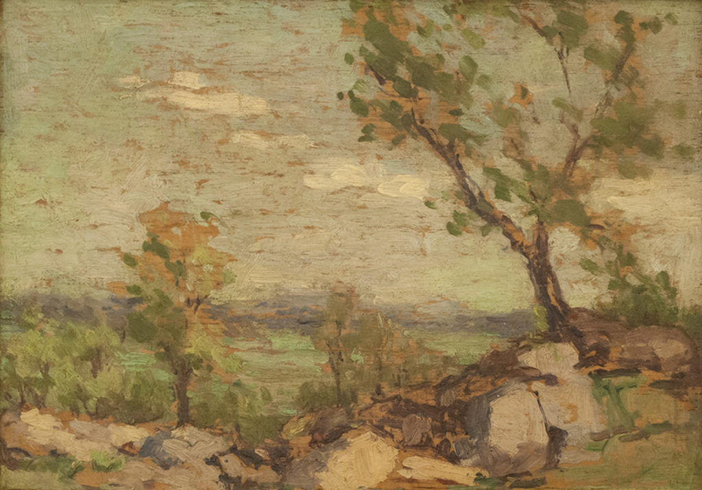 SOLD Sketch, Phillipsburgh, 1918 Oil 9'' x 12''
