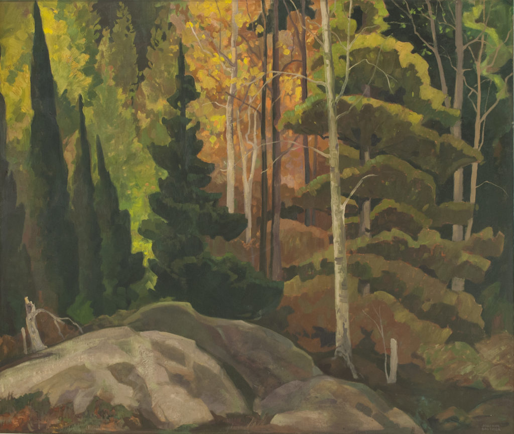 Joachim GAUTHIER Northern woodland Oil 30" x 36"