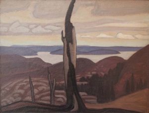 Lawren HARRIS North shore Lake Superior Oil 10.75" x 13.75"