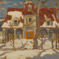 JACKSON A house in Cacouna 1921 Oil 8 5 x 10 5