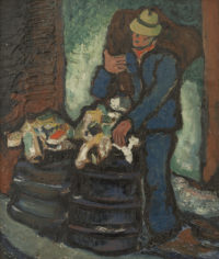 Fritz BRANDTNER Depression years, 1936 Oil 13.5" x 10.5"
