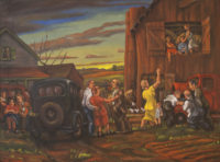 Fred HAGAN McKrimmon's farm, 1939 Oil 30" x 40"