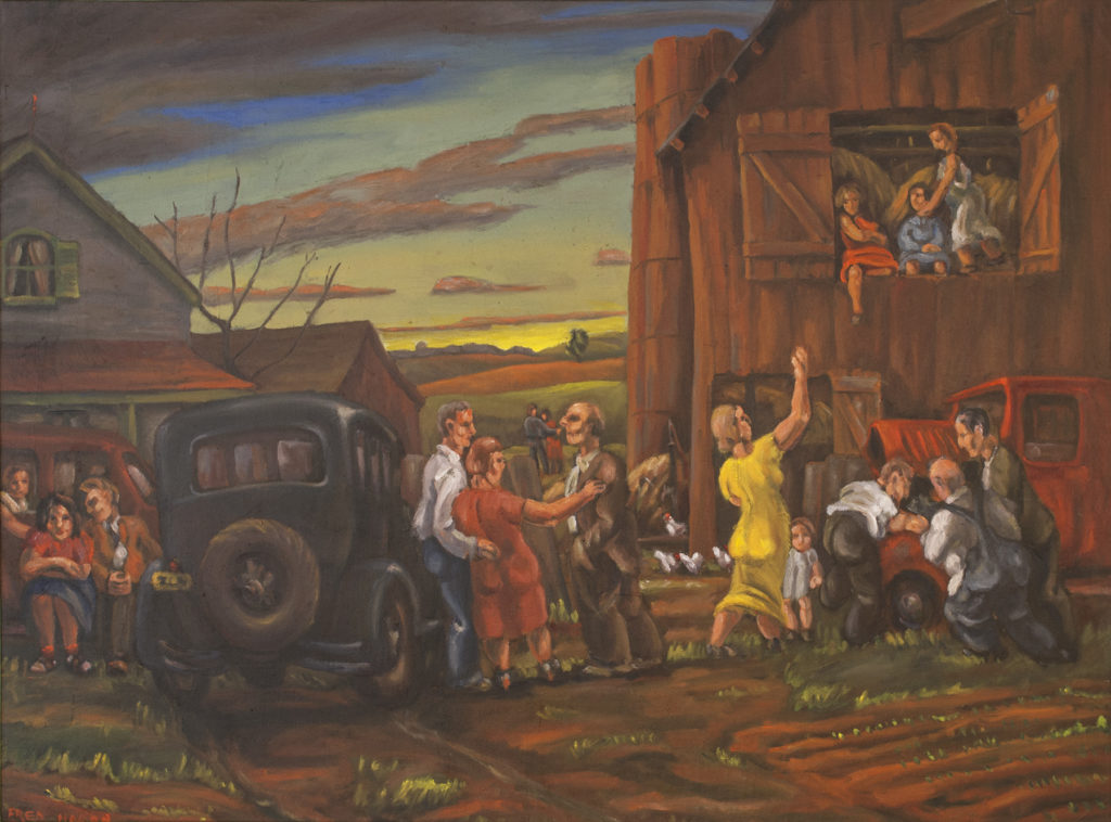 Fred HAGEN McKrimmons farm, 1939 Oil 30" x 40"