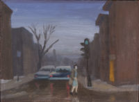 Philip SURREY Rue de Montreal Oil 6" x 8"