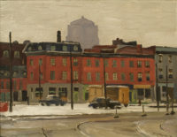 Fred TAYLOR North side Chaboilley Sq., 1955 Oil 8" x 10"