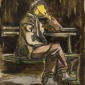 BRANDTNER Depression years Watercolour 10 x 7 25 x 16