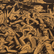 BRANDTNER War sketch 1941 Ink 8 75 x 11 5