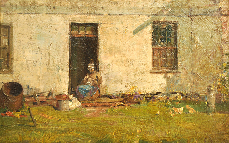 Franklin BROWNELL Sunny afternoon 8.75" x 13.5"