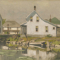 CASSON Arden Village 1957 Oil 9 25 x 11 25