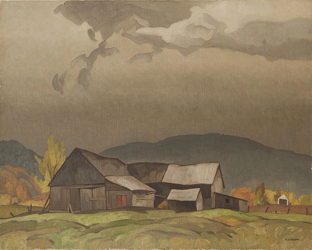 Alfred J. Casson Barns at Grenville Oil 24" x 30"