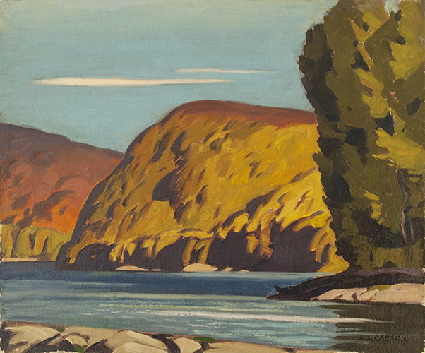 Alfred J. CASSON Otter Lake, 1937 Oil 9.5" x 11.75"
