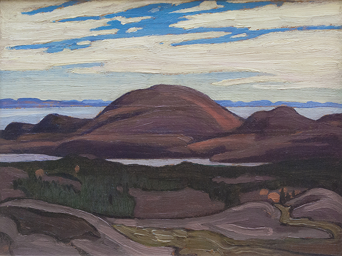 Lawren HARRIS Pic-Island, c.1924 Oil 10.5" x 13.5"