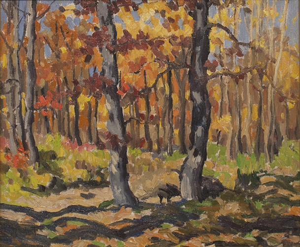 Randolph HEWTON Autumn Woodland Oil 10" x 12"