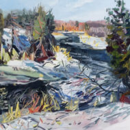 HODGINS Spring Melt, Burnt River Oil 43 x 49