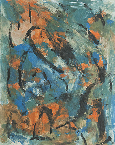 Fernand LEDUC Untitled, 1947 Oil 10" x 8"