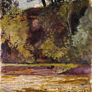 MACDONALD Humber River 1918 Watercolour 7 x 5