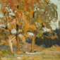 MACDONALD Trees in Autumn Oil 9 25 x 9 75