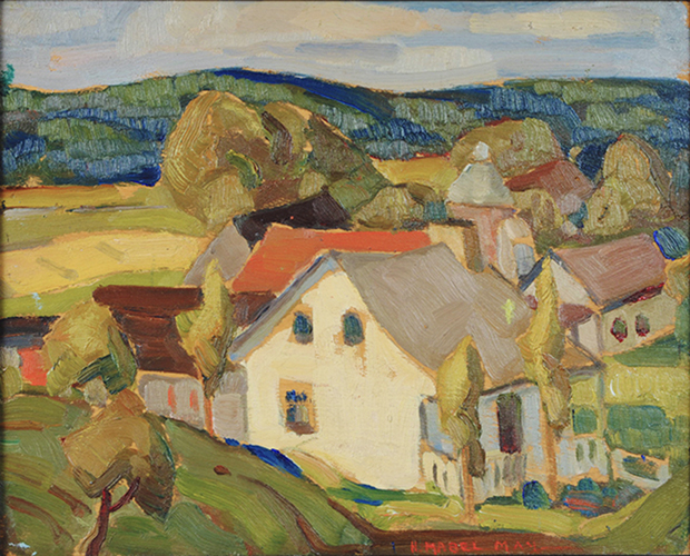 Mabel MAY Farm, Eastern Township Oil 8.5" x 10"
