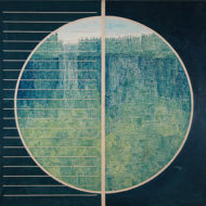 NAKAMURA Suspended landscape 1969 Oil 43” x 45”