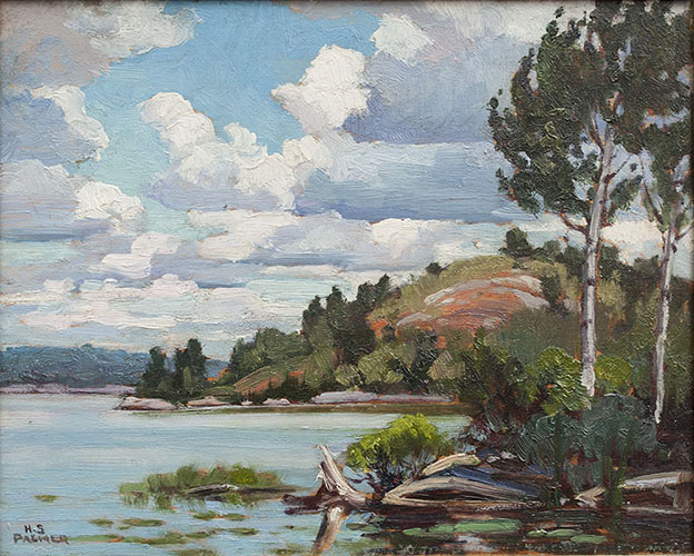 Herbert S. PALMER Kirks Cove, Gull Lake Oil 8.25" x 10.5"