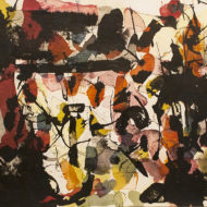 RIOPELLE Untitled 1960 Ink & Watercolour 9 5 x 13