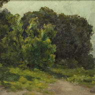 M.A. SUZOR COTE Summer landscape Oil 7.75"x 10"