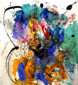 Michel BEAUCAGE Fiori VII, 2017 Mixed media 40" x 36"