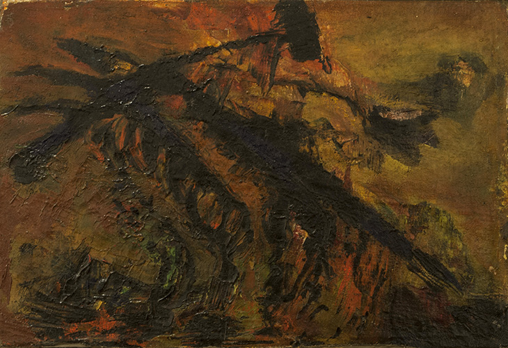 Marcelle FERRON Untitled, 1947 Oil 8.5" x 12.5"