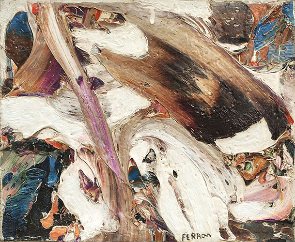 Marcelle FERRON Untitled, 1963 Oil 8.75" x 10.5"