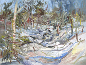 Byron HODGINS Acclimatization trail Oil 43" x 55.75"