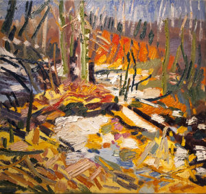 Byron HODGINS Trail behind Colborne Lodge Oil 19" x 20"