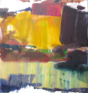 Zhenghui LAN Extending 1, 2014 Acrylic 26" x 25.5"