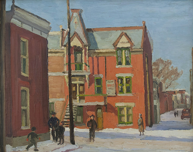 Fred TAYLOR Roy and Christophe St 1950 Oil 8.25" x 10.25"