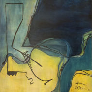 TOWN Controlled motion, 1963 Oil 40 x 38